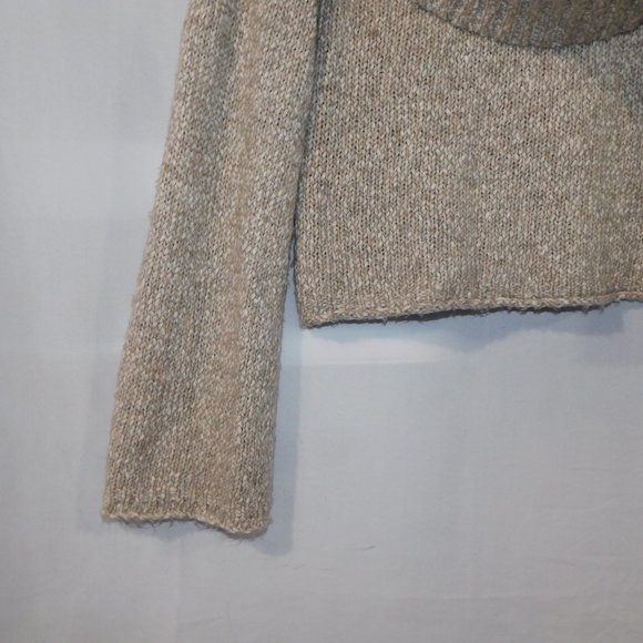 Aerie XS Cowl Neck off the Shoulder Crop Sweater - Picture 4 of 7